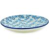 Polmedia Polish Pottery Dinner Plate UNIKAT - Floating Flowers Pattern Handmade in Boleslawiec Poland by Ceramika Artystyczna + Certificate of Authenticity view 2