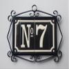4.3' x 2.2' 11cm x 5.5cm Spanish Back Classic Hand-Painted Number Tiles & Optional Metal Frames (Black Letter B Tile) view 2