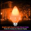 6 Pack BlueX LED Orange Light Bulb - 4W (40Watt Equivalent) - E12 Base Orange LED Bulb, Party Decoration, Porch, Home Lighting, Holiday Lighting, Chandelier Light Bulbs, Candelabra Bulbs view 2