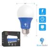 6 Pack BlueX LED A19 Blue Light Bulb - 9W (60Watt Equivalent) - E26 Base Blue LED Bulb, Party Decoration, Porch, Home Lighting, Holiday Lighting, Decorative Illumination view 2