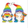 Rainbow Color Gnomes | LGBT Sticker |Great Gift Idea|Single |5 Inch Magnet | Made in The USA | Car Auto Tool Box Refrigerator Magnet|S10334 view 1