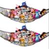 Stuffed Animal Hammock 2 Pack | Corner Stuffed Animal Storage & Plushie Net | Toy Hammock for Stuffed Animals | Holds 12lbs | Easy Hang, All Hardware Included | Black Bedroom Decor | by Lilly's Love view 1
