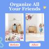 Stuffed Animal Hammock 2 Pack | Corner Stuffed Animal Storage & Plushie Net | Toy Hammock for Stuffed Animals | Holds 12lbs | Easy Hang, All Hardware Included | Black Bedroom Decor | by Lilly's Love view 4