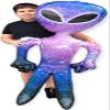 63" Giant Alien INFLATE (Vinyl) Galaxy/Rainbow/Tie Dye. Inflatable Huge Alien Figures on Hang Tag. (2 Pack) view 1
