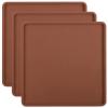 3 Pcs Silicone Food Dehydrator Sheets with Edge, Compatible with Cosori/Excalibur/Magic Mill 14" x 14" Trays, Square Non-stick Tray Liner, High Temperature Resistance Reusable Dryer Mats view 1