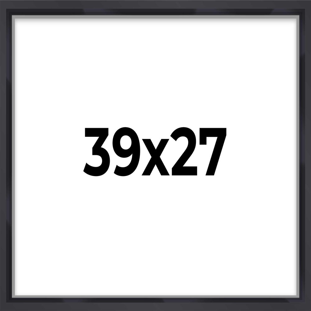 27x39 Shadow Box Frame Contemporary Black | 3/4" Depth of Usable Space| Interior Size 27x39 or 39x27 Inches| UV Resistant Acrylic, Acid-Free Backing, Wall Hangers | Made in USA