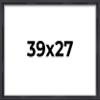 27x39 Shadow Box Frame Contemporary Black | 3/4" Depth of Usable Space| Interior Size 27x39 or 39x27 Inches| UV Resistant Acrylic, Acid-Free Backing, Wall Hangers | Made in USA view 1