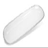 " OCCASIONS " 60 Plates Pack, Premium Heavyweight Disposable Wedding Party Plastic Trays 17.5'' x 6.5'' (Trays Rochelle White and Silver) view 1