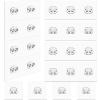 12 Pack Adhesive Hooks Sticker Strong Waterproof Adhesive Wall Hooks for Shower Caddy Clinging Replacement Clear No Drilling (Assorted Hook) view 1