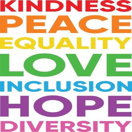 Kindness Peace Equality Love Hope Diversity | LGBT Sticker |Great Gift Idea|Single |5 Inch Magnet | Made in The USA | Car Auto Tool Box Refrigerator Magnet|S10326