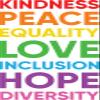 Kindness Peace Equality Love Hope Diversity | LGBT Sticker |Great Gift Idea|Single |5 Inch Magnet | Made in The USA | Car Auto Tool Box Refrigerator Magnet|S10326 view 1