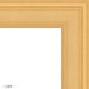 10x5 Contemporary Gold 1" Deep Shadow Box Frame - Frame Interior Size 10x5 in by 1 Inch Deep - Made to Display Items Up to 1 Inch Deep Includes Shatter Resistant Acrylic Front, Backing, Hardware view 2