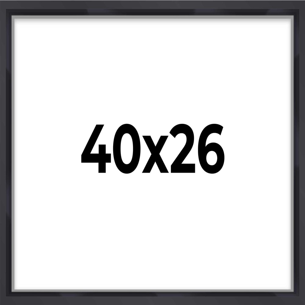 26x40 Shadow Box Frame Contemporary Black | 3/4" Depth of Usable Space| Interior Size 26x40 or 40x26 Inches| UV Resistant Acrylic, Acid-Free Backing, Wall Hangers | Made in USA