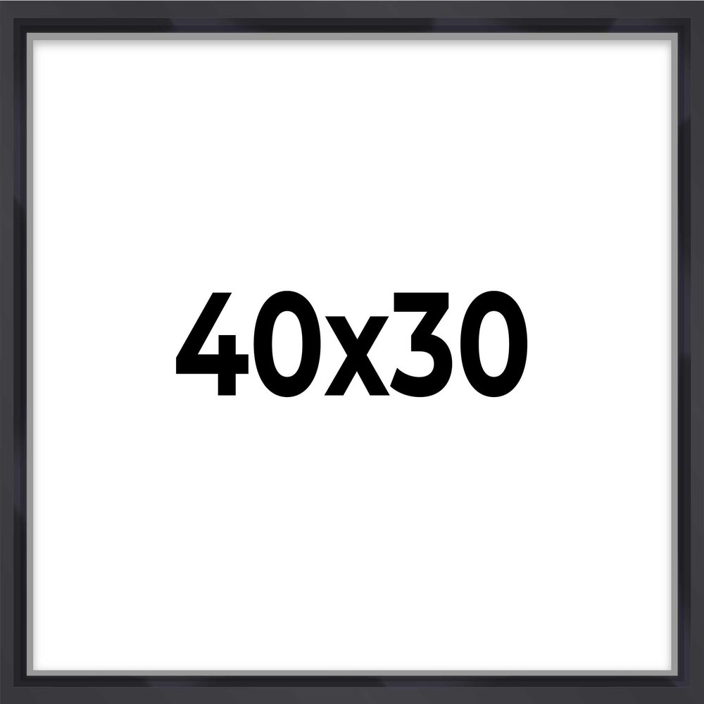 30x40 Shadow Box Frame Contemporary Black | 3/4" Depth of Usable Space| Interior Size 30x40 or 40x30 Inches| UV Resistant Acrylic, Acid-Free Backing, Wall Hangers | Made in USA