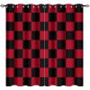 Asoohoe Country Curtains, Vintage British Tartan Pattern Classic Checkered Living Room Bedroom Curtains 2 Panel Sets, Thermal Insulated Room Darkening Window Coverings Drapes 42x63 Inch view 1