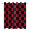 Asoohoe Country Curtains, Vintage British Tartan Pattern Classic Checkered Living Room Bedroom Curtains 2 Panel Sets, Thermal Insulated Room Darkening Window Coverings Drapes 42x63 Inch view 2