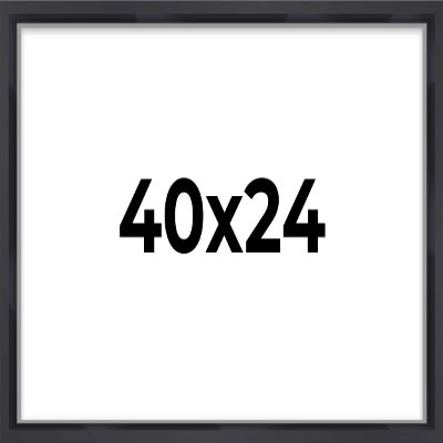 24x40 Shadow Box Frame Contemporary Black | 3/4" Depth of Usable Space| Interior Size 24x40 or 40x24 Inches| UV Resistant Acrylic, Acid-Free Backing, Wall Hangers | Made in USA