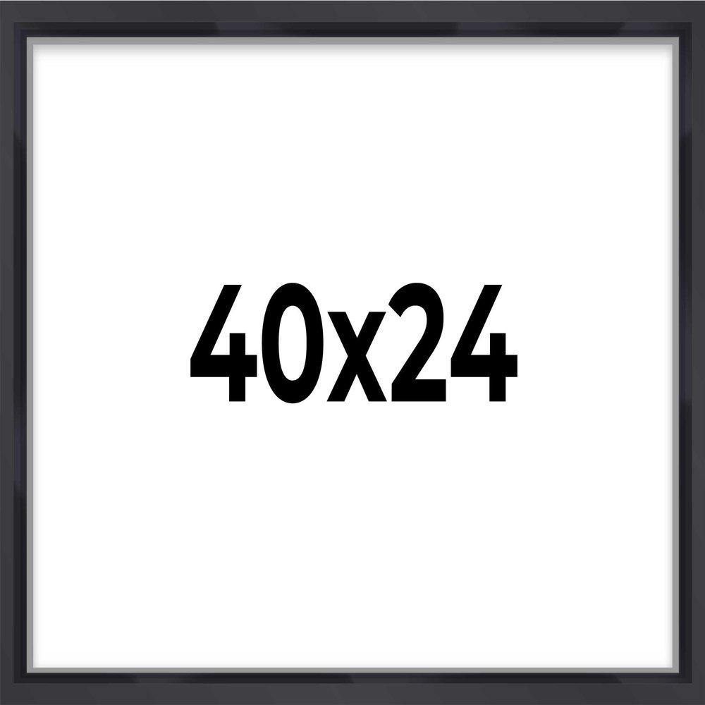24x40 Shadow Box Frame Contemporary Black | 3/4" Depth of Usable Space| Interior Size 24x40 or 40x24 Inches| UV Resistant Acrylic, Acid-Free Backing, Wall Hangers | Made in USA