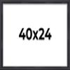 24x40 Shadow Box Frame Contemporary Black | 3/4" Depth of Usable Space| Interior Size 24x40 or 40x24 Inches| UV Resistant Acrylic, Acid-Free Backing, Wall Hangers | Made in USA view 1