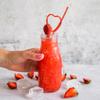 25Pcs Cocktail Plastic Straws Heart Shape Reusable Drinking Straws Long Flexible Straws for Shower Birthday Party Supplies Rosy view 2