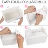 LotFancy Gable Boxes for Party Favor, 9.5 x 5 x 5 Inches, 25 Pack, Large Treat Box with Handles, White Gift Boxes, Goodie Box for Birthday, Wedding, Baby Shower, Lunch view 3
