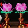 XIALON US 110V 220V 1pairs 7.8inch LED Buddhist Supplies Lotus Lamp Buddha Household Guanyin Lamp view 2