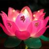 XIALON US 110V 220V 1pairs 7.8inch LED Buddhist Supplies Lotus Lamp Buddha Household Guanyin Lamp view 3