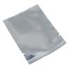 MITOB Silver Aluminum Foil Pouch Heat Seal Front Window Plastic Mini Open Top Flat Vacuum Packaging Mylar Bag Food Small Sample Mylar Storage with Tear Notch (200, 11x16cm (4.3x6.3 inch)) view 4