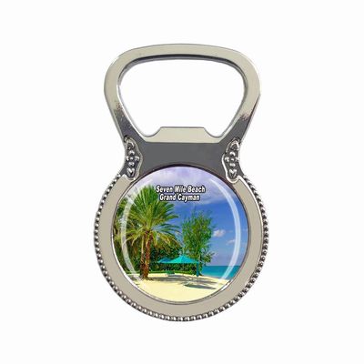 Seven Mile Beach Grand Cayman British Overseas Territories Fridge Magnet Bottle Opener Tourist Souvenir Gift Collection Refrigerator Magnetic Sticker
