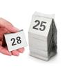 Table Numbers Stainless Steel, 1-25/50/100 Double Side Table Number Cards, Restaurant Seating Metal Stackable Table Numbers, Wedding Anniversary Events Party Supplies (Size : 1 to 25) view 1
