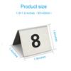 Table Numbers Stainless Steel, 1-25/50/100 Double Side Table Number Cards, Restaurant Seating Metal Stackable Table Numbers, Wedding Anniversary Events Party Supplies (Size : 1 to 25) view 3