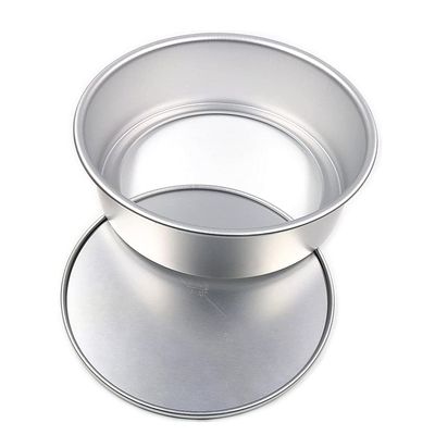 2-12 inches Removable Bottom Round Shape Loose Base Aluminium Chiffon Cake Mould Bread Mold Cupcake Moulds Pan Tin DIY Bakery (10 inches)