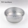 2-12 inches Removable Bottom Round Shape Loose Base Aluminium Chiffon Cake Mould Bread Mold Cupcake Moulds Pan Tin DIY Bakery (10 inches) view 2