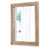 AAZZKANG Rustic Mirror for Wall with Rectangle Wood Framed Decorative Hanging Mirrorrs Large 20"x16"for Bedroom Bathroom Living Room Dressing Room view 1