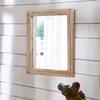 AAZZKANG Rustic Mirror for Wall with Rectangle Wood Framed Decorative Hanging Mirrorrs Large 20"x16"for Bedroom Bathroom Living Room Dressing Room view 4