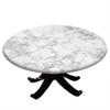 VBTGVE Round Tablecloth with Elastic Edges, Nature Granite Pattern with Cloudy Spotted Trace Effects Marble Image, Marble Design, Grey Dust, 48 inches Tablecloth - For tables up to 40 inches view 1