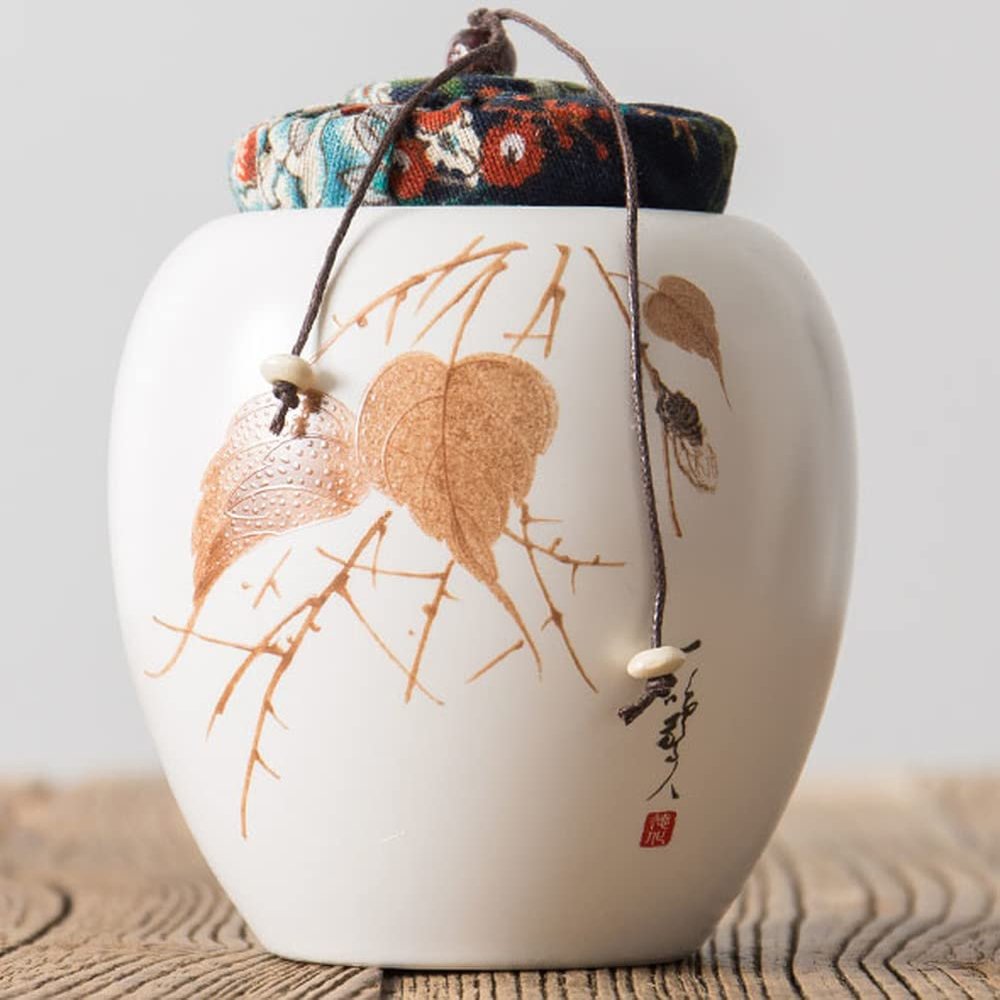 5.1inch Crude Pottery Tea Jar Storage Tea Box Sealed Tea Caddy Kung Fu Tea Ceremony