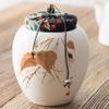 5.1inch Crude Pottery Tea Jar Storage Tea Box Sealed Tea Caddy Kung Fu Tea Ceremony view 2