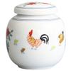 3.9inch Hand Painted Ceramic Tea Caddy Storage Sealed Jar Tea Set Kung Fu Tea Ceremony view 1