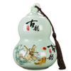 6.2inch Chinese Tea Jar Gourd Shape Ceramic Storage Sealed Tea Caddy Kung Fu Tea Set view 1