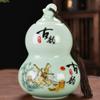 6.2inch Chinese Tea Jar Gourd Shape Ceramic Storage Sealed Tea Caddy Kung Fu Tea Set view 2
