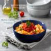 KooK Pasta Bowl, Salad Bowls, Soup, Serving Bowls, Ceramic, Large Capacity, Microwave & Dishwasher Safe, Set of 4, 40 Oz, (Cobalt) view 4