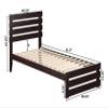 AFI, Oxford Twin XL Platform Bed with Matching Footboard, Espresso view 2