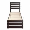 AFI, Oxford Twin XL Platform Bed with Matching Footboard, Espresso view 4
