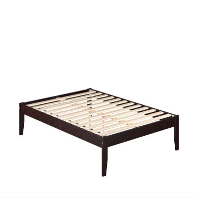 AFI Colorado Full Size Platform Bed with Charging Station in Espresso