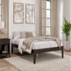 AFI Colorado Full Size Platform Bed with Charging Station in Espresso view 2
