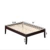 AFI Colorado Full Size Platform Bed with Charging Station in Espresso view 3