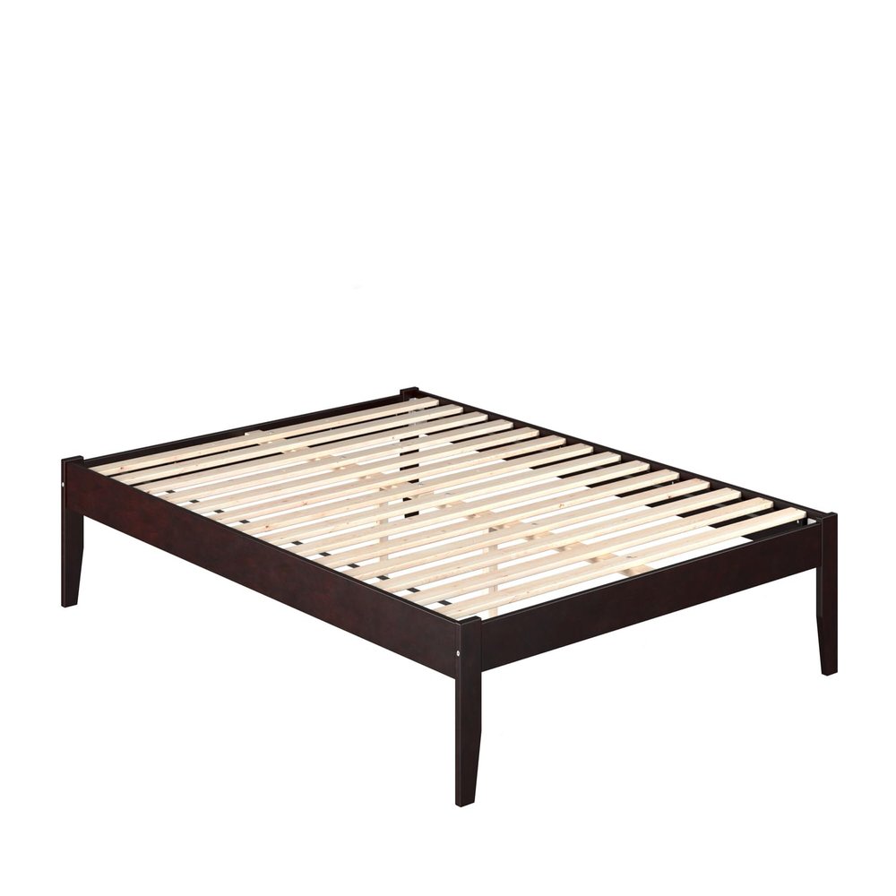 AFI Colorado Queen Size Platform Bed with Charging Station in Espresso