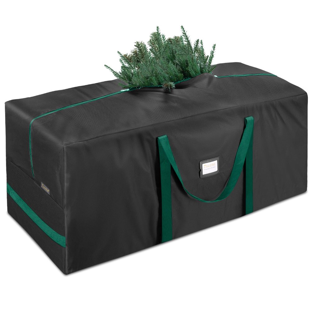 BALEINE 9 ft Christmas Tree Storage Bag, Heavy Duty 900D Oxford Fabric with Reinforced Handles and Dual Zippers Wide Opening, Extra Large Storage Container for Trees and Decorations (Black)