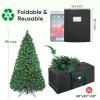 BALEINE 9 ft Christmas Tree Storage Bag, Heavy Duty 900D Oxford Fabric with Reinforced Handles and Dual Zippers Wide Opening, Extra Large Storage Container for Trees and Decorations (Black) view 2